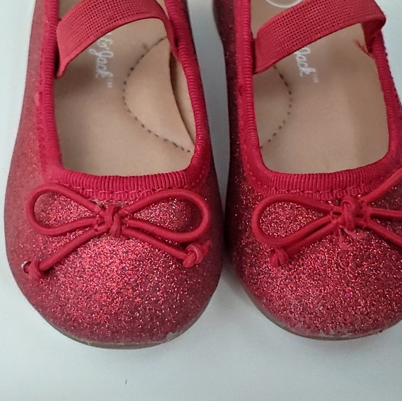 Red glitter flats, toddler 5 - Picture 7 of 11